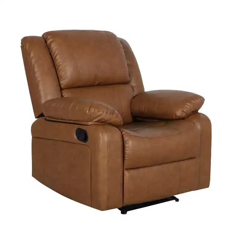 Fauteuil inclinable Emma et Oliver avec dossier rembourré et accoudoirs rembourrés