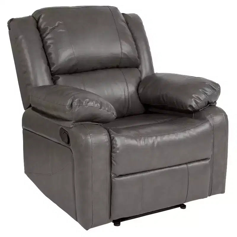 Fauteuil inclinable Emma et Oliver avec dossier rembourré et accoudoirs rembourrés