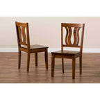 Lot de 2 chaises de salle à manger Fenton Wood – Baxton Studio