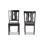 Lot de 2 chaises de salle à manger Fenton Wood – Baxton Studio