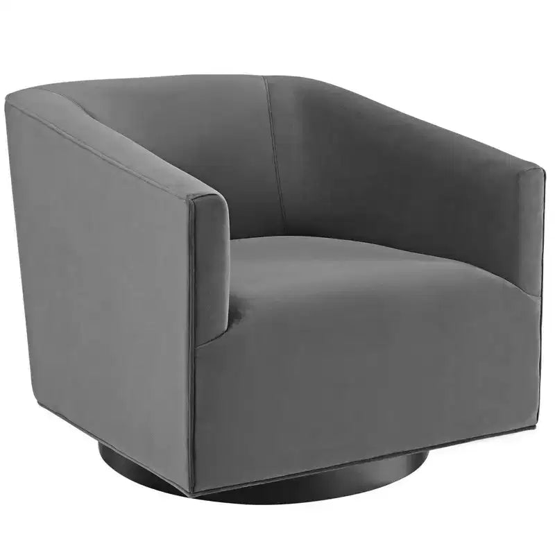 Lot de 2 chaises pivotantes Twist en velours de performance - Modway