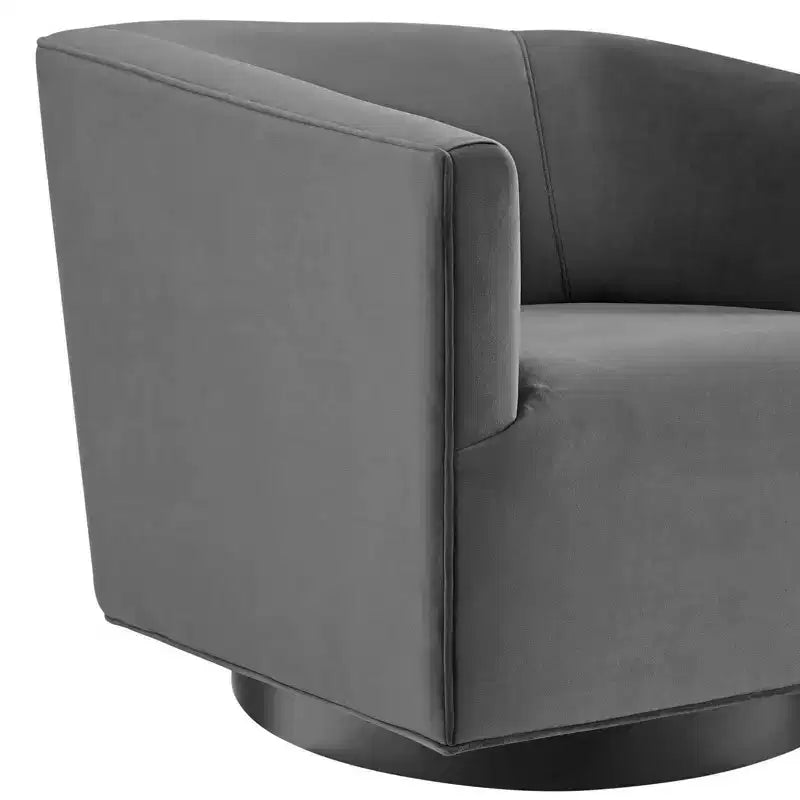 Lot de 2 chaises pivotantes Twist en velours de performance - Modway