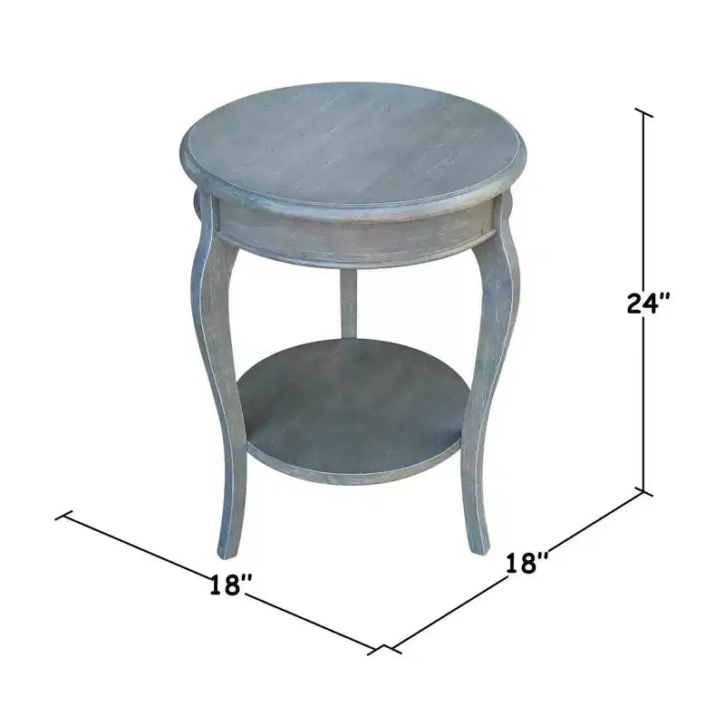Table d'appoint International Concepts Cambria en bois massif