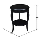 Table d'appoint International Concepts Cambria en bois massif