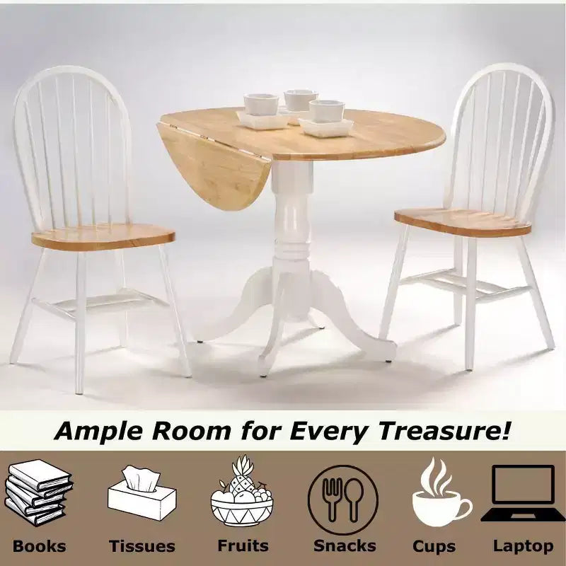 Table de salle à manger 42 Mason Round Dual Drop Leaf - International Concepts