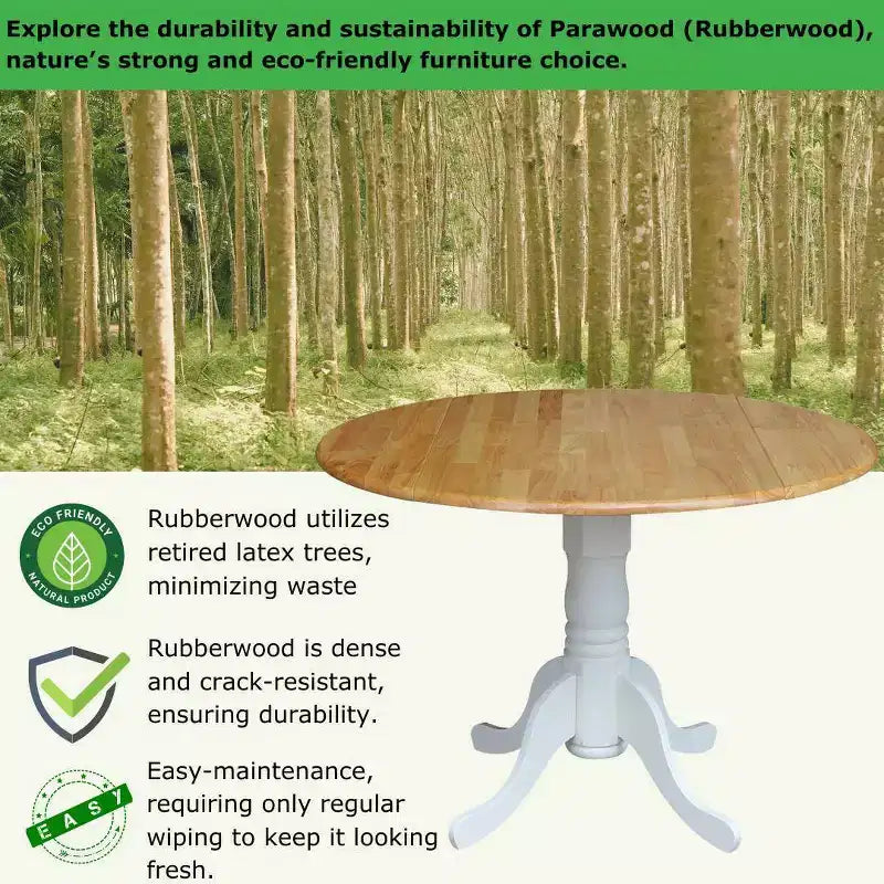 Table de salle à manger 42 Mason Round Dual Drop Leaf - International Concepts