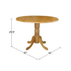 Table de salle à manger 42 Mason Round Dual Drop Leaf - International Concepts