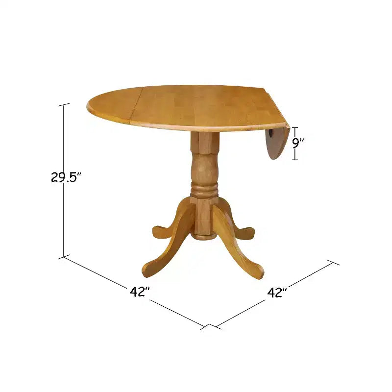 Table de salle à manger 42 Mason Round Dual Drop Leaf - International Concepts