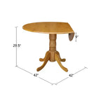 Table de salle à manger 42 Mason Round Dual Drop Leaf - International Concepts