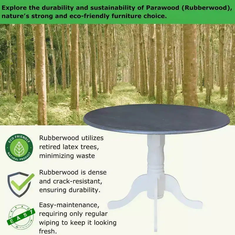 Table de salle à manger 42 Mason Round Dual Drop Leaf - International Concepts