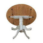 Table de salle à manger 42 Mason Round Dual Drop Leaf - International Concepts