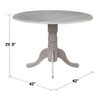 Table de salle à manger 42 Mason Round Dual Drop Leaf - International Concepts