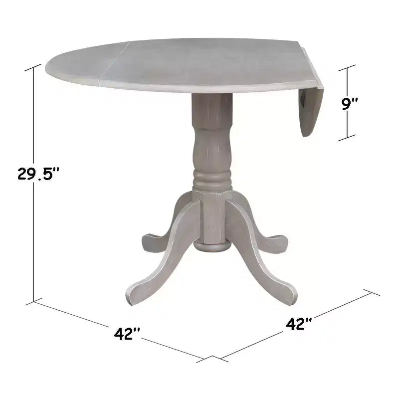 Table de salle à manger 42 Mason Round Dual Drop Leaf - International Concepts