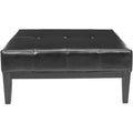 Fulton Square Cocktail Ottoman - HUD8237 - Black - Safavieh Couture