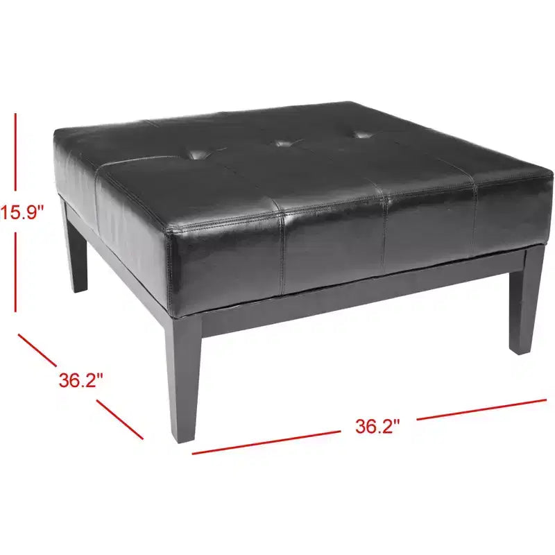 Repose-pieds cocktail Fulton Square - HUD8237 - Noir - Safavieh Couture