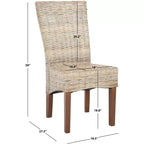 Chaise de salle à manger en osier Ozias 19 H (lot de 2) - SEA8014 - Safavieh
