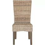 Chaise de salle à manger en osier Ozias 19 H (lot de 2) - SEA8014 - Safavieh