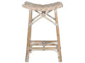 Rayna Wicker Bar Stool - SEA7010 - White Washed - Safavieh