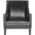 Mckinley Club Chair - MCR4735 - Antique Black - Safavieh Couture