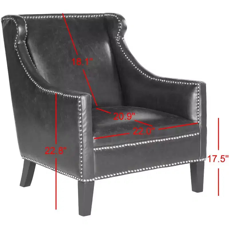 Fauteuil Mckinley Club - MCR4735 - Noir Antique - Safavieh Couture