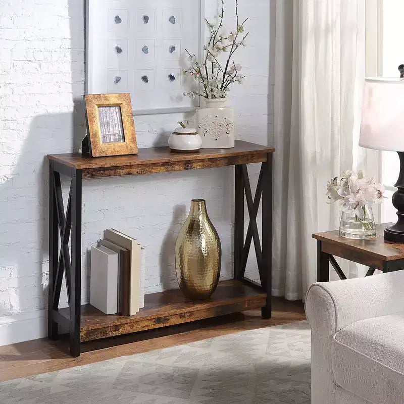 Table Console Breighton Home Xavier avec Étagère