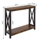 Table Console Breighton Home Xavier avec Étagère