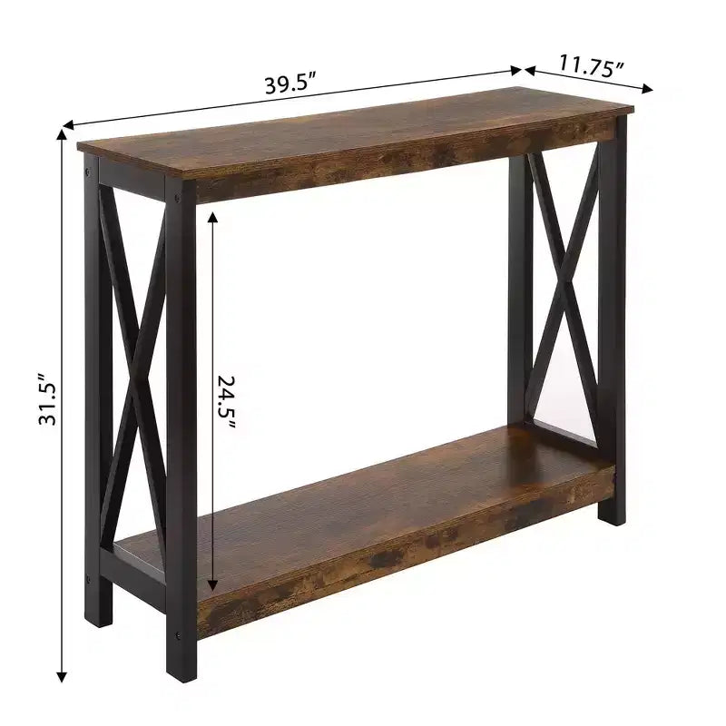 Table Console Breighton Home Xavier avec Étagère