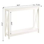 Table Console Breighton Home Xavier avec Étagère
