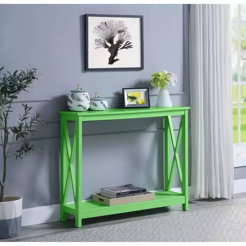 Table Console Breighton Home Xavier avec Étagère