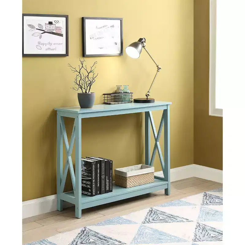 Table Console Breighton Home Xavier avec Étagère