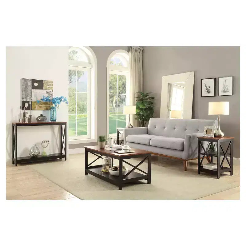 Table Console Breighton Home Xavier avec Étagère