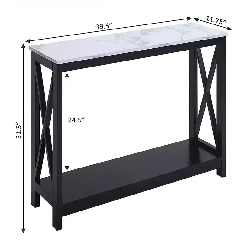 Table Console Breighton Home Xavier avec Étagère