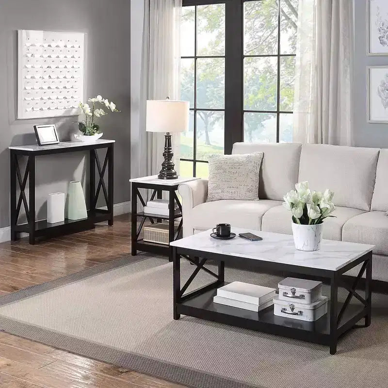 Table Console Breighton Home Xavier avec Étagère