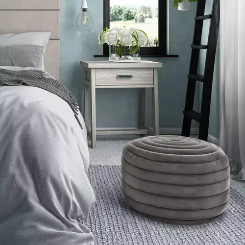 Anna Round Pouf - WyndenHall