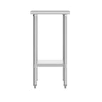Table de préparation et de travail en acier inoxydable 18 jauges Flash Furniture avec étagère inférieure - certifiée NSF