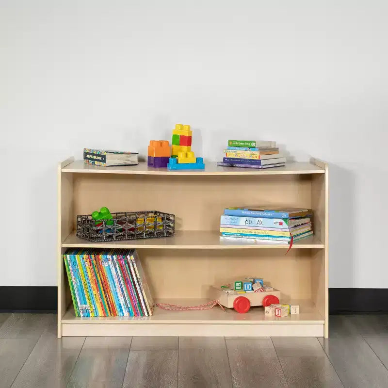 Meuble de rangement en bois Flash Furniture pour salle de classe commerciale ou domestique – Conception sûre et adaptée aux enfants (Naturel)