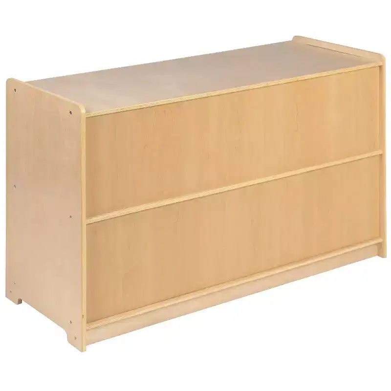 Meuble de rangement en bois Flash Furniture pour salle de classe commerciale ou domestique – Conception sûre et adaptée aux enfants (Naturel)