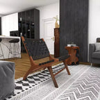 Lot de 2 Chaises d'Appoint Contemporaines en Acajou - Olivia & May