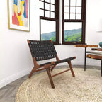 Lot de 2 Chaises d'Appoint Contemporaines en Acajou - Olivia & May