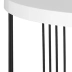 Table basse laquée scandinave Keelin Mid-Century - Blanc/Noir - Safavieh
