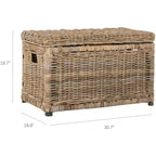 happimess Elijah Coffre de rangement en osier 30