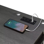 Designs2Go Bureau d'étudiant sans outils avec station de charge et étagères - Breighton Home