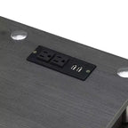 Designs2Go Bureau d'étudiant sans outils avec station de charge et étagères - Breighton Home