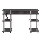 Designs2Go Bureau d'étudiant sans outils avec station de charge et étagères - Breighton Home