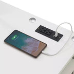 Designs2Go Bureau d'étudiant sans outils avec station de charge et étagères - Breighton Home