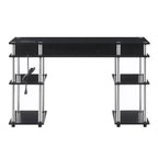 Designs2Go Bureau d'étudiant sans outils avec station de charge et étagères - Breighton Home