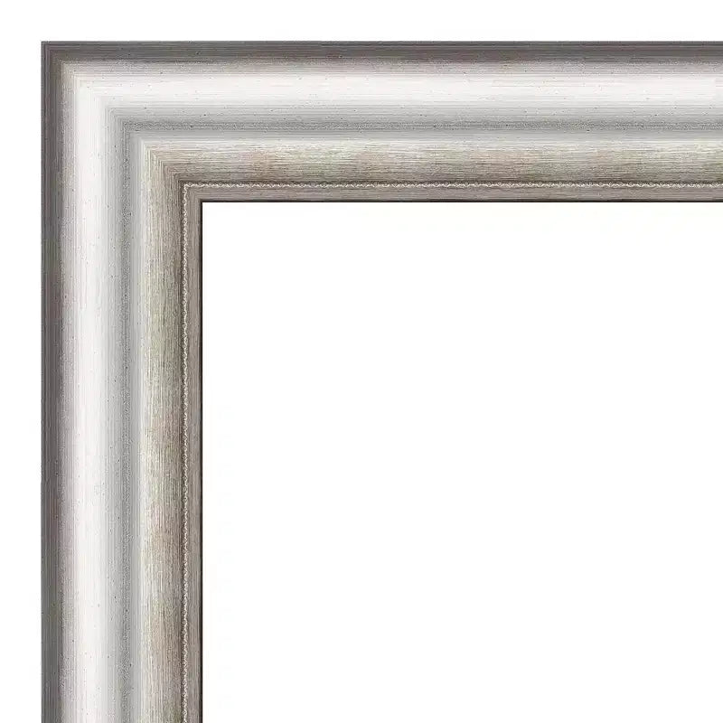 Miroir mural de salle de bain encadré argenté Salon - Amanti Art