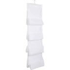 Okuna Outpost Lot de 2 organiseurs de sac à main suspendus pour rangement de placard, maille blanche (122 x 35 cm)