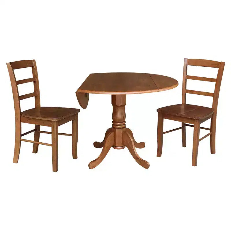 Table à manger à rabats 42 Albion avec 4 chaises Madrid Ladderback – International Concepts