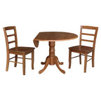Table à manger à rabats 42 Albion avec 4 chaises Madrid Ladderback – International Concepts